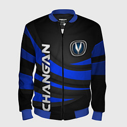 Мужской бомбер Чанган - синяя волна