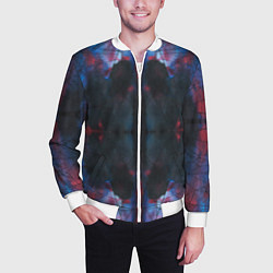 Бомбер мужской Космическая паутина, цвет: 3D-белый — фото 2