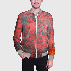 Бомбер мужской Абстракция - grunge vibe, цвет: 3D-меланж — фото 2
