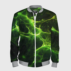 Мужской бомбер Зеленые волокна текстура