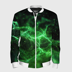 Мужской бомбер Зеленая связь текстура