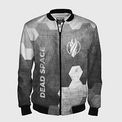 Мужской бомбер Dead Space - grey gradient вертикально