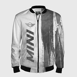 Бомбер мужской Mini - white gradient по-вертикали, цвет: 3D-черный