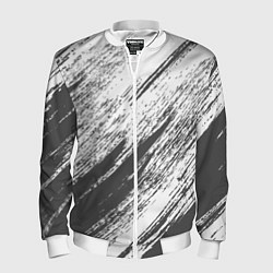 Бомбер мужской The color is gray and white, цвет: 3D-белый