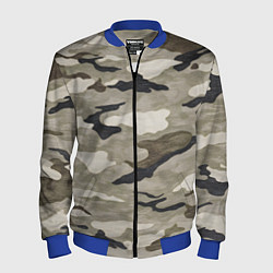Бомбер мужской Песочный камуфляж, цвет: 3D-синий