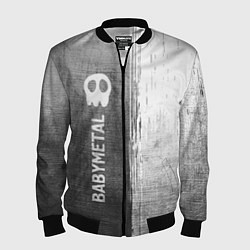 Мужской бомбер Babymetal - grey gradient по-вертикали