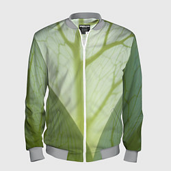 Бомбер мужской Макро съемка листа, цвет: 3D-меланж