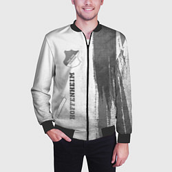 Бомбер мужской Hoffenheim - white gradient по-вертикали, цвет: 3D-черный — фото 2