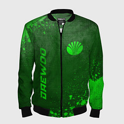 Мужской бомбер Daewoo - green gradient вертикально