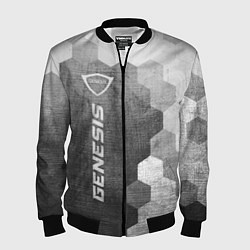 Мужской бомбер Genesis - grey gradient по-вертикали