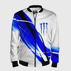 Мужской бомбер Monster energy линии абстракции