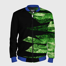 Мужской бомбер Color green black
