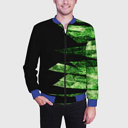 Бомбер мужской Color green black, цвет: 3D-синий — фото 2
