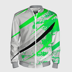 Бомбер мужской Color white light green, цвет: 3D-меланж
