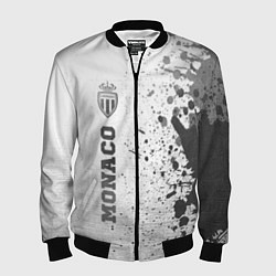 Мужской бомбер Monaco - white gradient по-вертикали