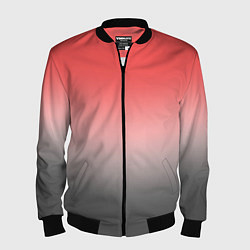 Мужской бомбер Бледный красно-серый градиент