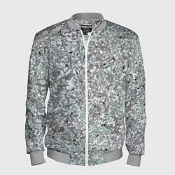 Бомбер мужской Перламутровый серо-голубой паттерн, цвет: 3D-меланж