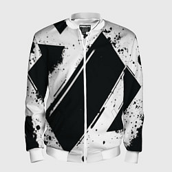 Бомбер мужской Color black white, цвет: 3D-белый