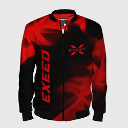 Мужской бомбер Exeed - red gradient вертикально