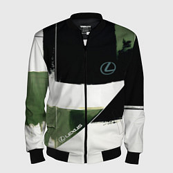 Бомбер мужской Lexus логотип, цвет: 3D-черный