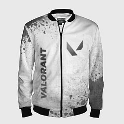 Бомбер мужской Valorant - white gradient вертикально, цвет: 3D-черный