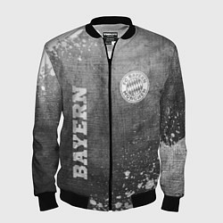 Бомбер мужской Bayern - grey gradient вертикально, цвет: 3D-черный