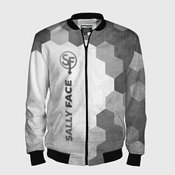 Бомбер мужской Sally Face - white gradient по-вертикали, цвет: 3D-черный