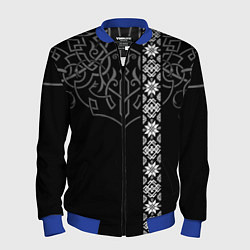 Мужской бомбер Славянские символы традиции народа