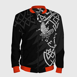 Бомбер мужской Верные спутники Одина, цвет: 3D-красный