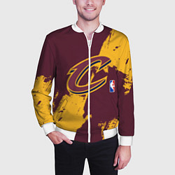 Бомбер мужской Cleveland Cavaliers NBA team, цвет: 3D-белый — фото 2