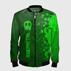 Мужской бомбер Babymetal - green gradient по-вертикали