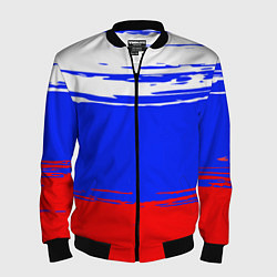 Мужской бомбер Патриот - флаг