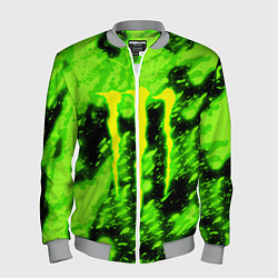 Мужской бомбер Monster energy кислотное лого