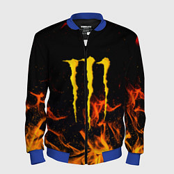 Мужской бомбер Monster energy orange fire