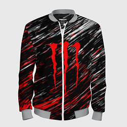 Мужской бомбер Monster energy полосы красок