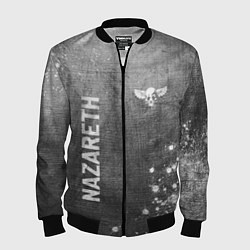 Бомбер мужской Nazareth - grey gradient вертикально, цвет: 3D-черный