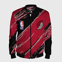 Мужской бомбер Трэйл Блэйзерс - цвета команды