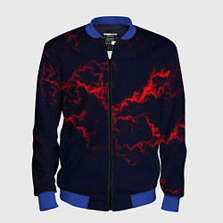 Бомбер мужской Lightning red glow, цвет: 3D-синий
