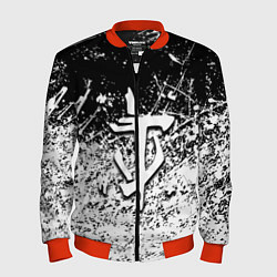 Мужской бомбер Doom краски всплеск кисти