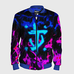 Мужской бомбер Doom неоновый дым