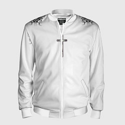 Бомбер мужской Dark crosses, цвет: 3D-белый