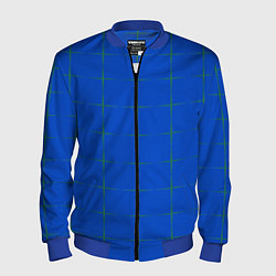 Бомбер мужской Color blue stripes, цвет: 3D-синий
