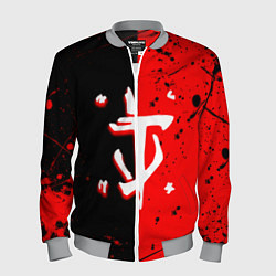 Мужской бомбер Doom текстура краски