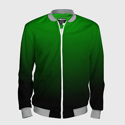 Бомбер мужской Green gradient, цвет: 3D-меланж