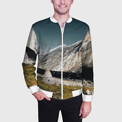 Бомбер мужской Фардык-Кешене, цвет: 3D-белый — фото 2