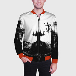 Бомбер мужской Doom демон марса, цвет: 3D-красный — фото 2