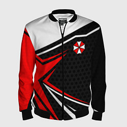 Бомбер мужской Umbrella - red uniform, цвет: 3D-черный