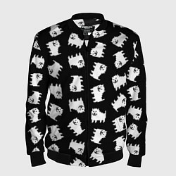 Бомбер мужской Annoying dog pattern - Undertale, цвет: 3D-черный