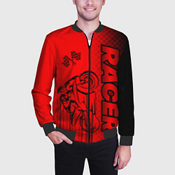 Бомбер мужской Гонщик, цвет: 3D-черный — фото 2
