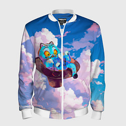 Мужской бомбер Tiger Derpy in the clouds